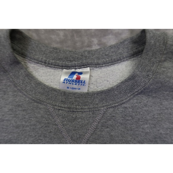 ECU East Carolina University Pirates Gray Crew Neck Sweatshirt Men's Size S - Picture 3 of 8